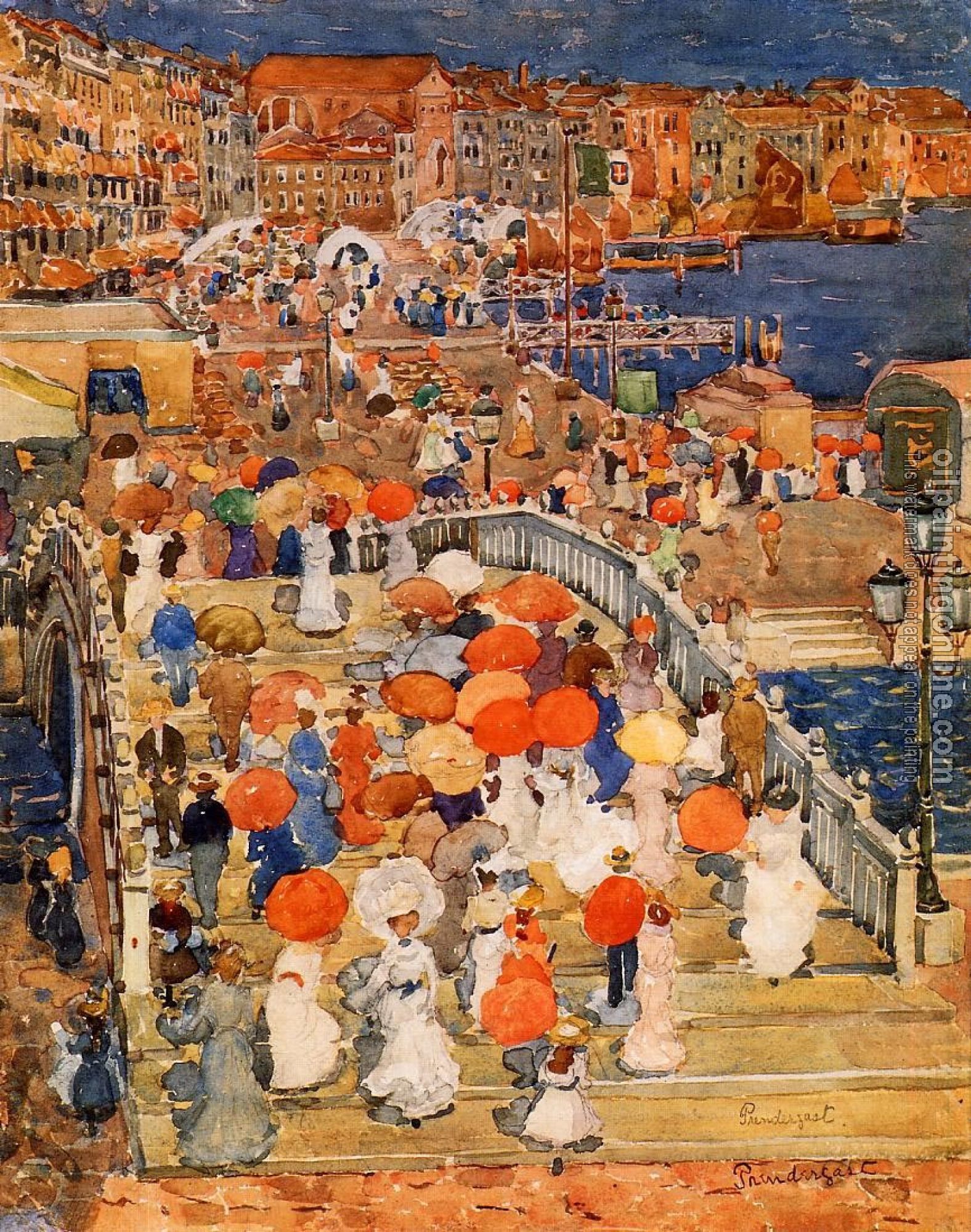 Prendergast, Maurice Brazil - Ponte della Paglia